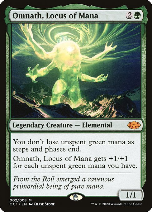 Omnath, Locus of Mana - Commander Collection: Green Mythic Card