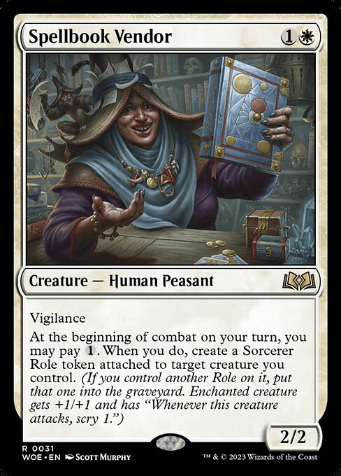 Spellbook Vendor - Wilds of Eldraine Rare Card