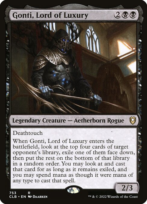 Gonti, Lord of Luxury - Commander Legends: Battle for Baldur's Gate Rare Card