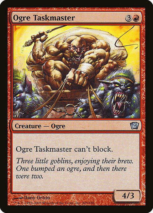 Ogre Taskmaster - Ninth Edition Uncommon Card