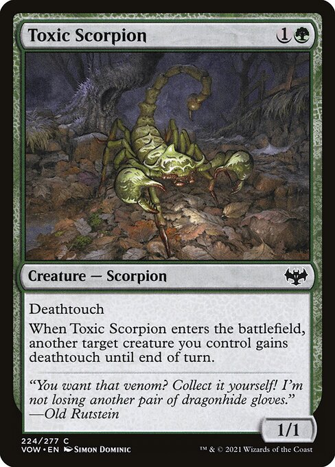 Toxic Scorpion - Innistrad: Crimson Vow Common Card