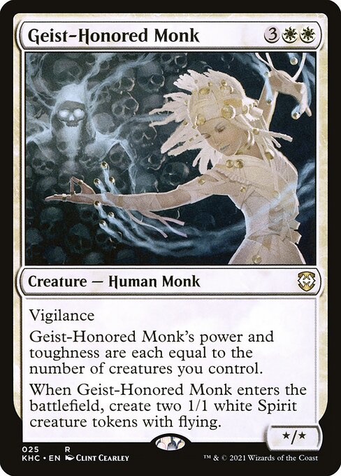 Geist-Honored Monk - Kaldheim Commander Rare Card
