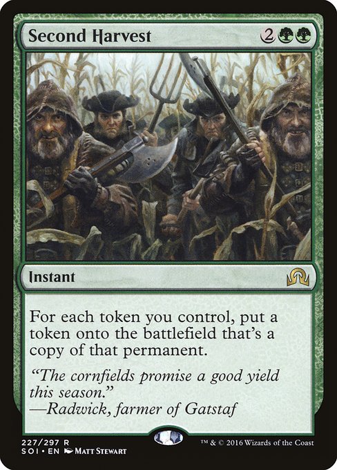 Second Harvest - Shadows over Innistrad Rare Card