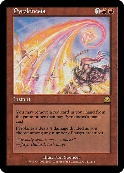 Pyrokinesis - Masters Edition II Rare Card