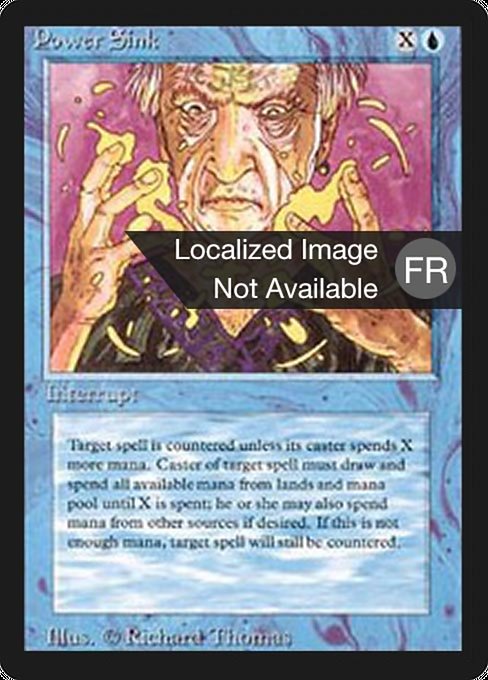 Power Sink - Foreign Black Border Common Card