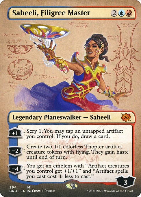 Saheeli, Filigree Master - The Brothers' War Mythic Card
