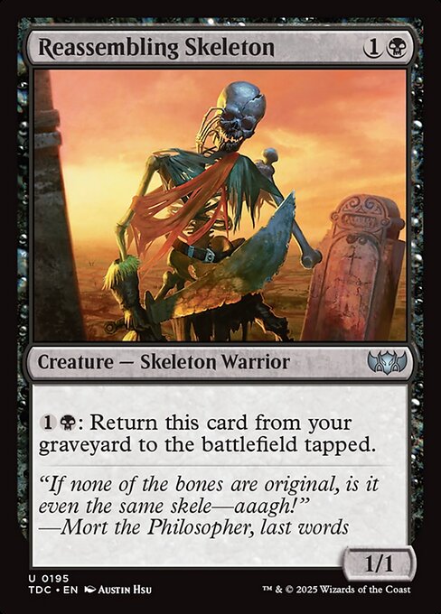 Reassembling Skeleton - Tarkir: Dragonstorm Commander Uncommon Card