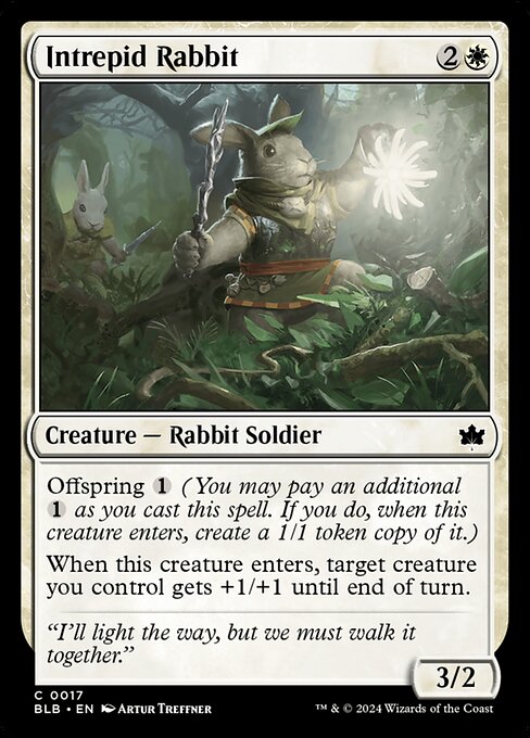 Intrepid Rabbit - Bloomburrow Common Card