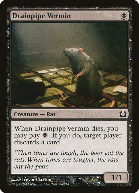 Drainpipe Vermin - Return to Ravnica Common Card