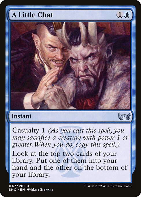 A Little Chat - Streets of New Capenna Uncommon Card