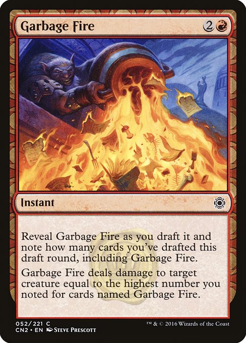 Garbage Fire - Conspiracy: Take the Crown Common Card