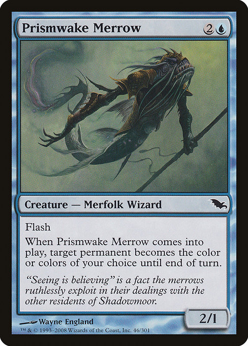 Prismwake Merrow - Shadowmoor Common Card
