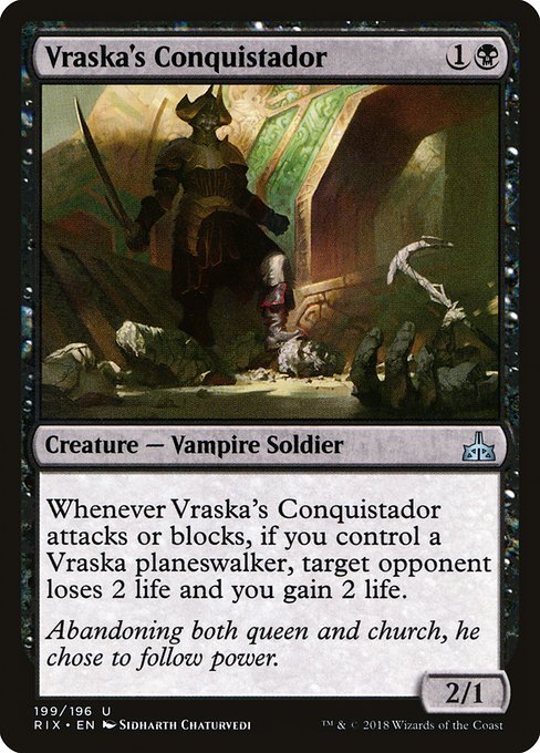 Vraska's Conquistador - Rivals of Ixalan Uncommon Card