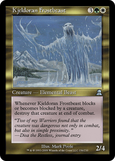 Kjeldoran Frostbeast - Masters Edition III Uncommon Card