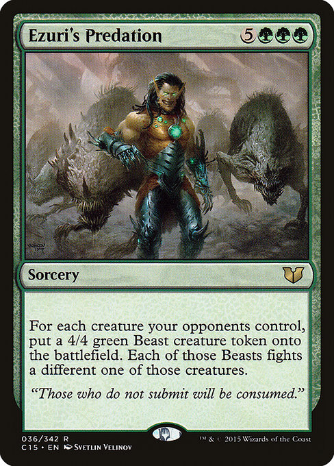 Ezuri's Predation - Commander 2015 Rare Card