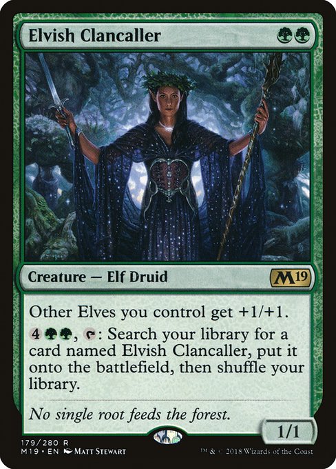 Elvish Clancaller - Core Set 2019 Rare Card