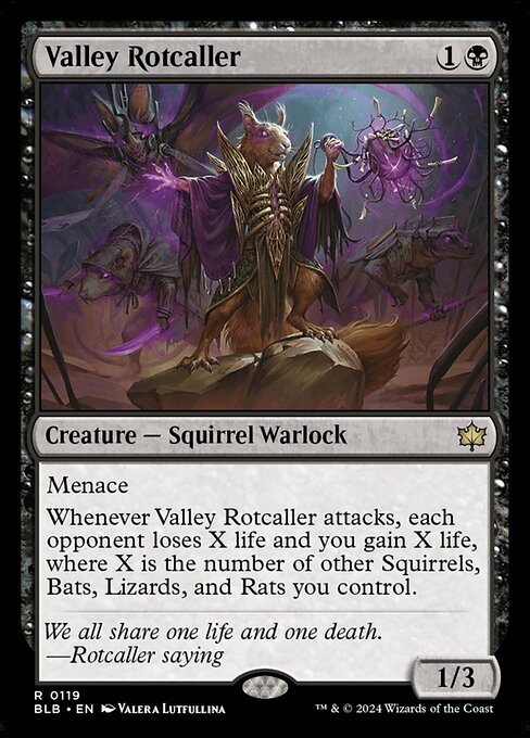 Valley Rotcaller - Bloomburrow Rare Card