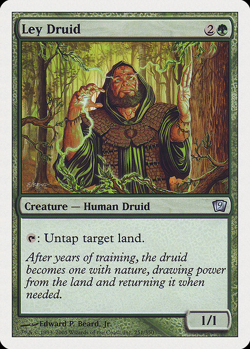 Ley Druid - Ninth Edition Uncommon Card