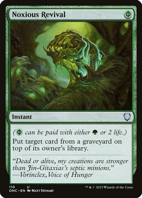 Noxious Revival - Phyrexia: All Will Be One Commander Uncommon Card