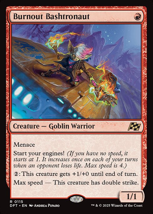 Burnout Bashtronaut - Aetherdrift Rare Card