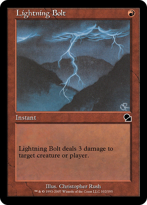 Lightning Bolt - Masters Edition Common Card