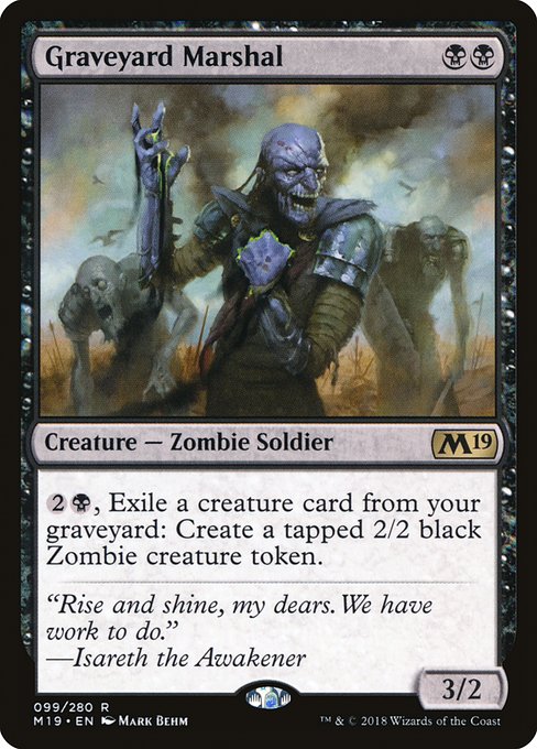 Graveyard Marshal - Core Set 2019 Rare Card