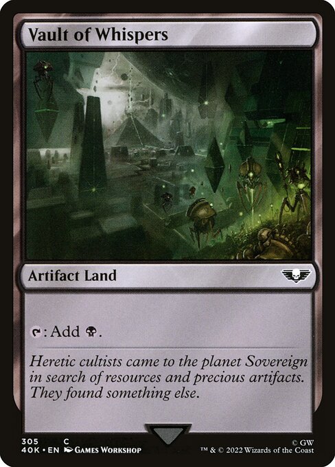 Vault of Whispers - Warhammer 40,000 Commander Common Card