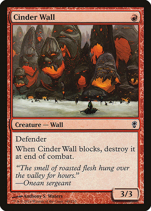 Cinder Wall - Conspiracy Common Card