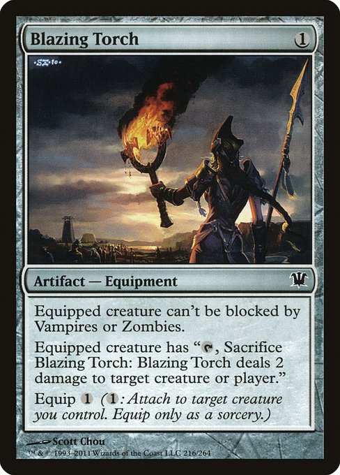 Blazing Torch - Innistrad Common Card