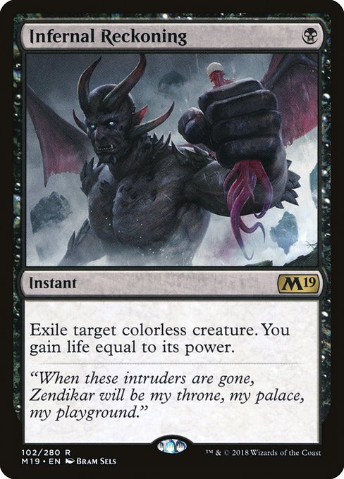 Infernal Reckoning - Core Set 2019 Rare Card