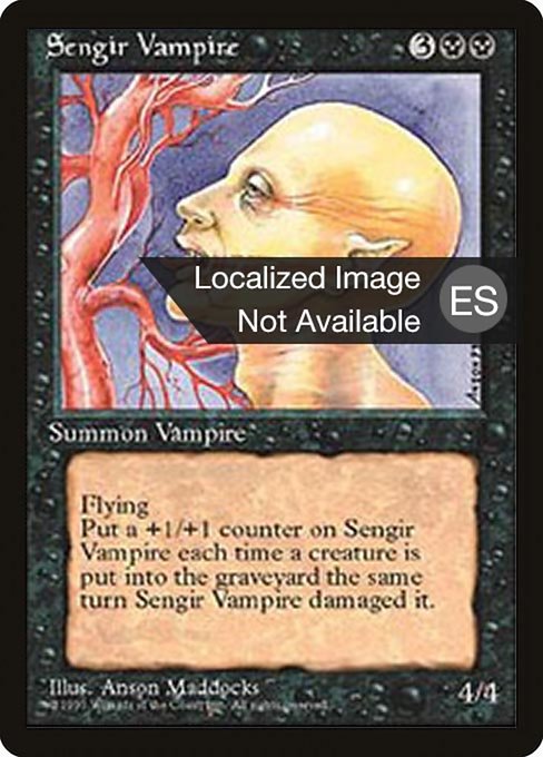 Sengir Vampire - Fourth Edition Foreign Black Border Uncommon Card