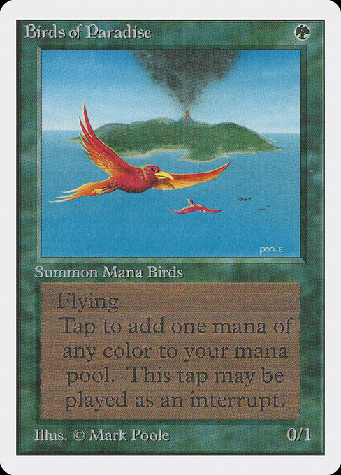 Birds of Paradise - Unlimited Edition Rare Card