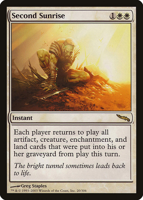 Second Sunrise - Mirrodin Rare Card