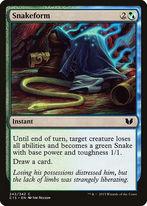 Snakeform - Commander 2015 Common Card