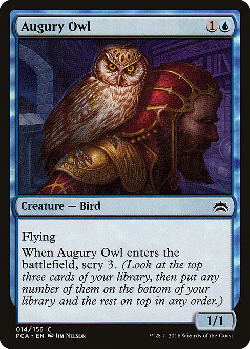 Augury Owl - Planechase Anthology Common Card