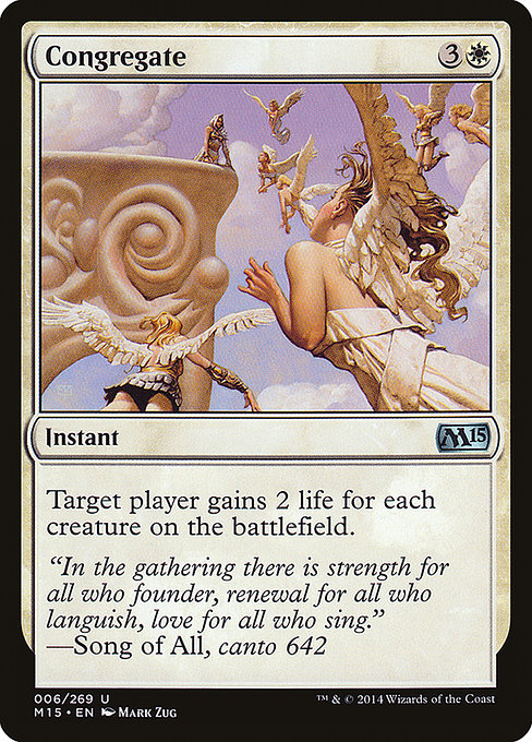Congregate - Magic 2015 Uncommon Card
