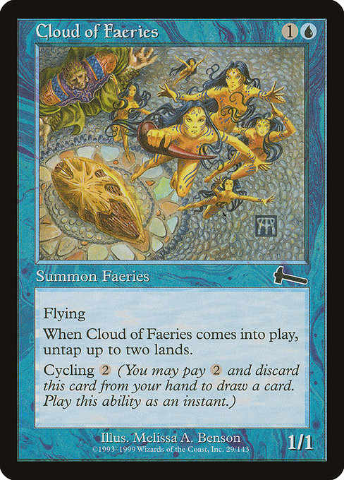 Cloud of Faeries - Urza's Legacy Common Card
