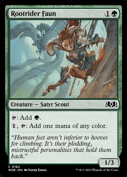 Rootrider Faun - Wilds of Eldraine Common Card