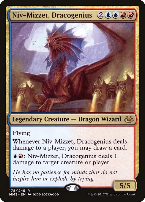 Niv-Mizzet, Dracogenius - Modern Masters 2017 Rare Card
