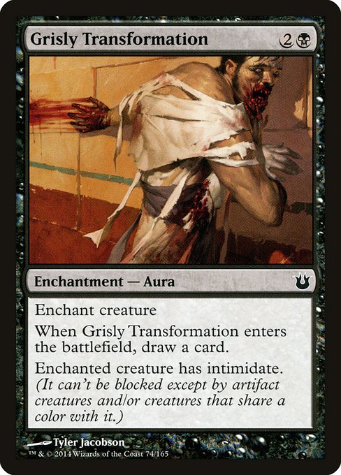 Grisly Transformation - Born of the Gods Common Card