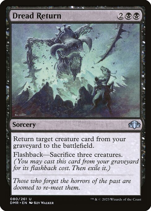 Dread Return - Dominaria Remastered Uncommon Card