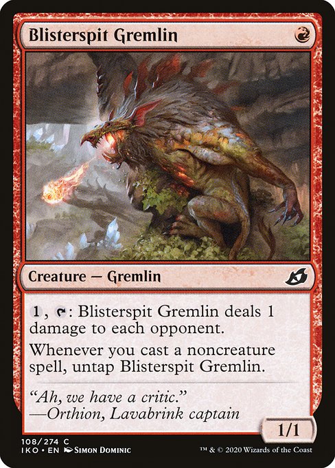Blisterspit Gremlin - Ikoria: Lair of Behemoths Common Card