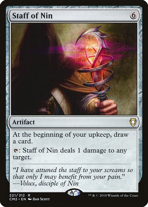Staff of Nin - Commander Anthology Volume II Rare Card