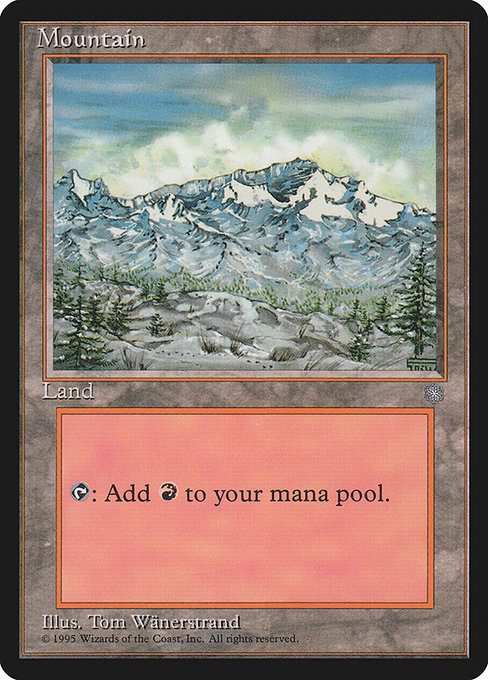 Mountain - Ice Age Common Card