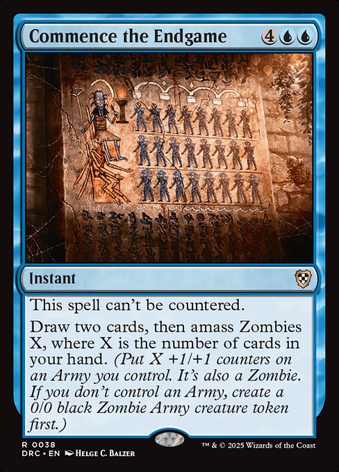 Commence the Endgame - Aetherdrift Commander Rare Card
