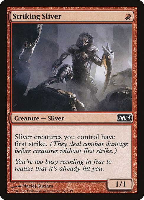 Striking Sliver - Magic 2014 Common Card
