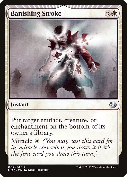 Banishing Stroke - Modern Masters 2017 Uncommon Card