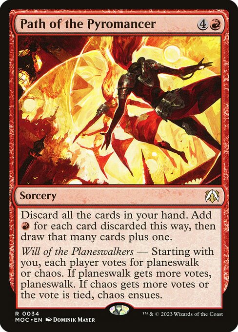 Path of the Pyromancer - March of the Machine Commander Rare Card