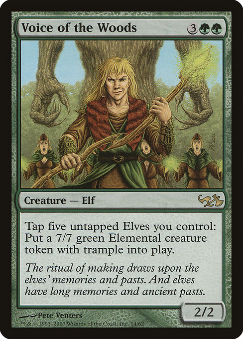Voice of the Woods - Duel Decks: Elves vs. Goblins Rare Card