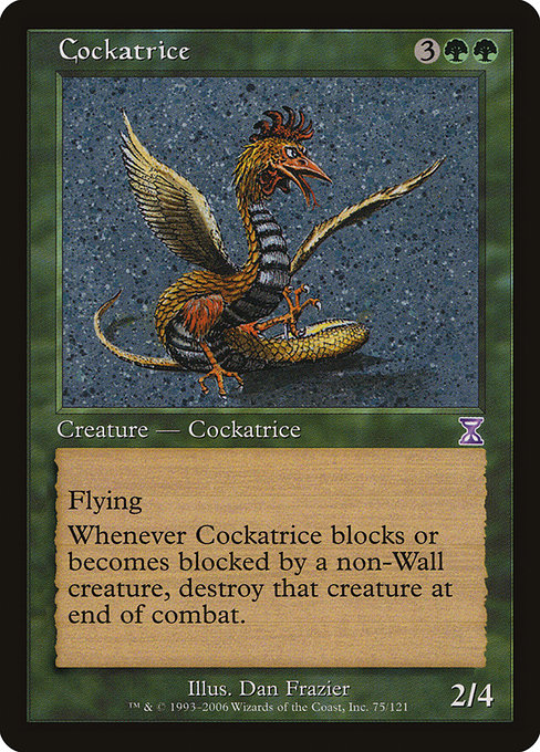 Cockatrice - Time Spiral Timeshifted Special Card